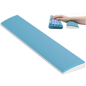 AJAZZ Wrist Rest for 65% Compact Gaming Office Mechanical Wireless Bluetooth PC Keyboard Memory Foam Ergonomic Soft Faux Leather