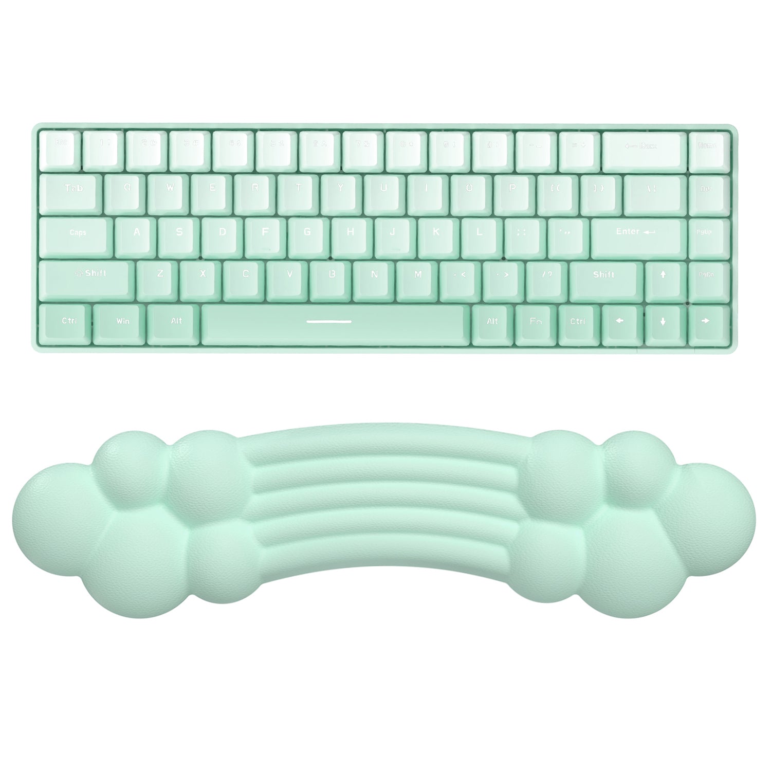 MAMBASNAKE Keyboard Cloud Wrist Rest, Memory Foam, Non-Slip Base for Typing Pain Relief, Ergonomic Wrist Support for Home Office