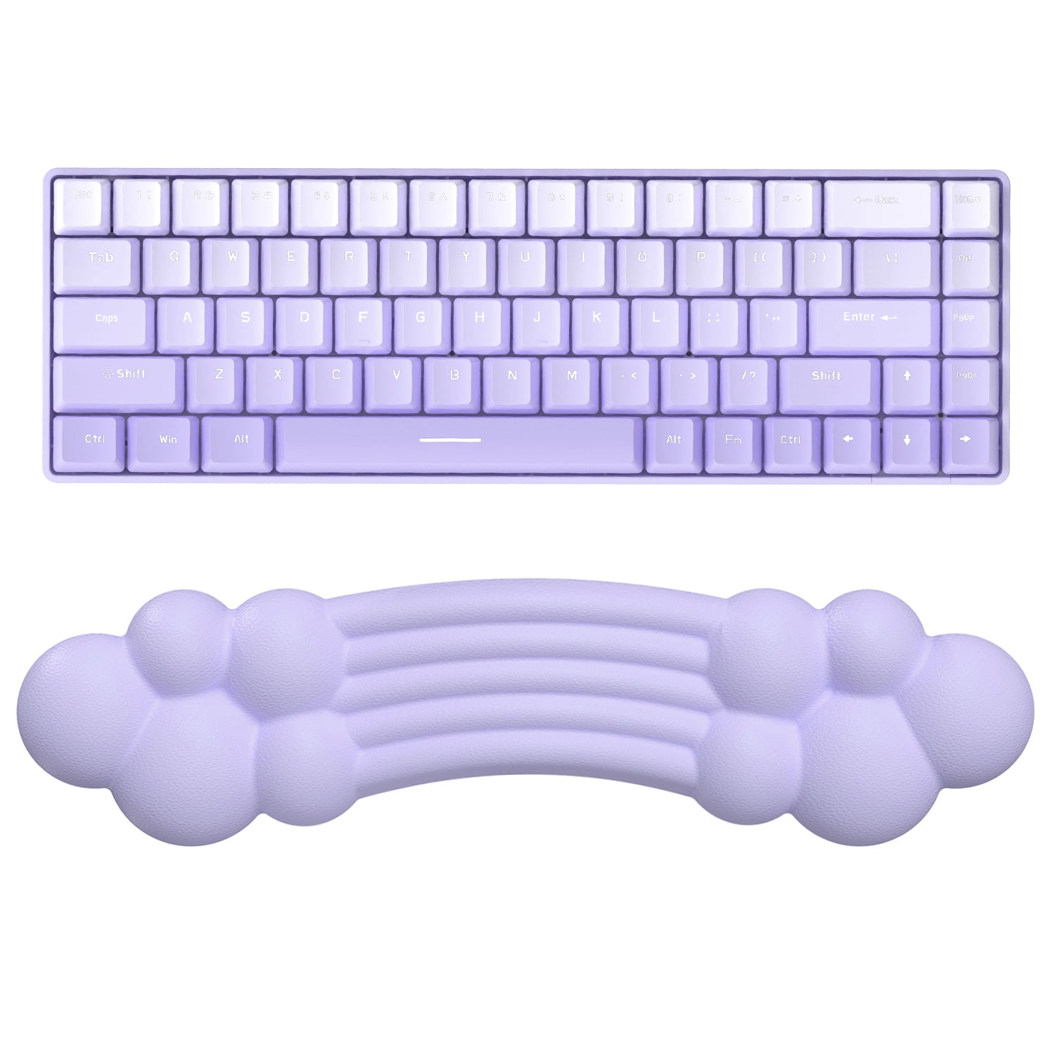 MAMBASNAKE Keyboard Cloud Wrist Rest, Memory Foam, Non-Slip Base for Typing Pain Relief, Ergonomic Wrist Support for Home Office