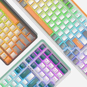 ZIYOU LANG K3 Mechanical Keyboard Ultra-Compact Mini 98-Key Wired Type C USB Water-resistant RGB Illuminated Clicky Linear Switch