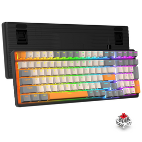 ZIYOULANG K3 Mechanical Keyboard- RGB Wired Gaming Keyboard with Number Pad 100 Keys Blue Switch Durable PBT Keycaps for Computer/Laptop