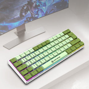 MAGIC-REFINER MK21 UK Layout 60% Mechanical Gaming Keyboard Mini Compact Wired Type C Dye-Sublimation PBT USB Water-resistant 14 Chroma RGB Illuminated