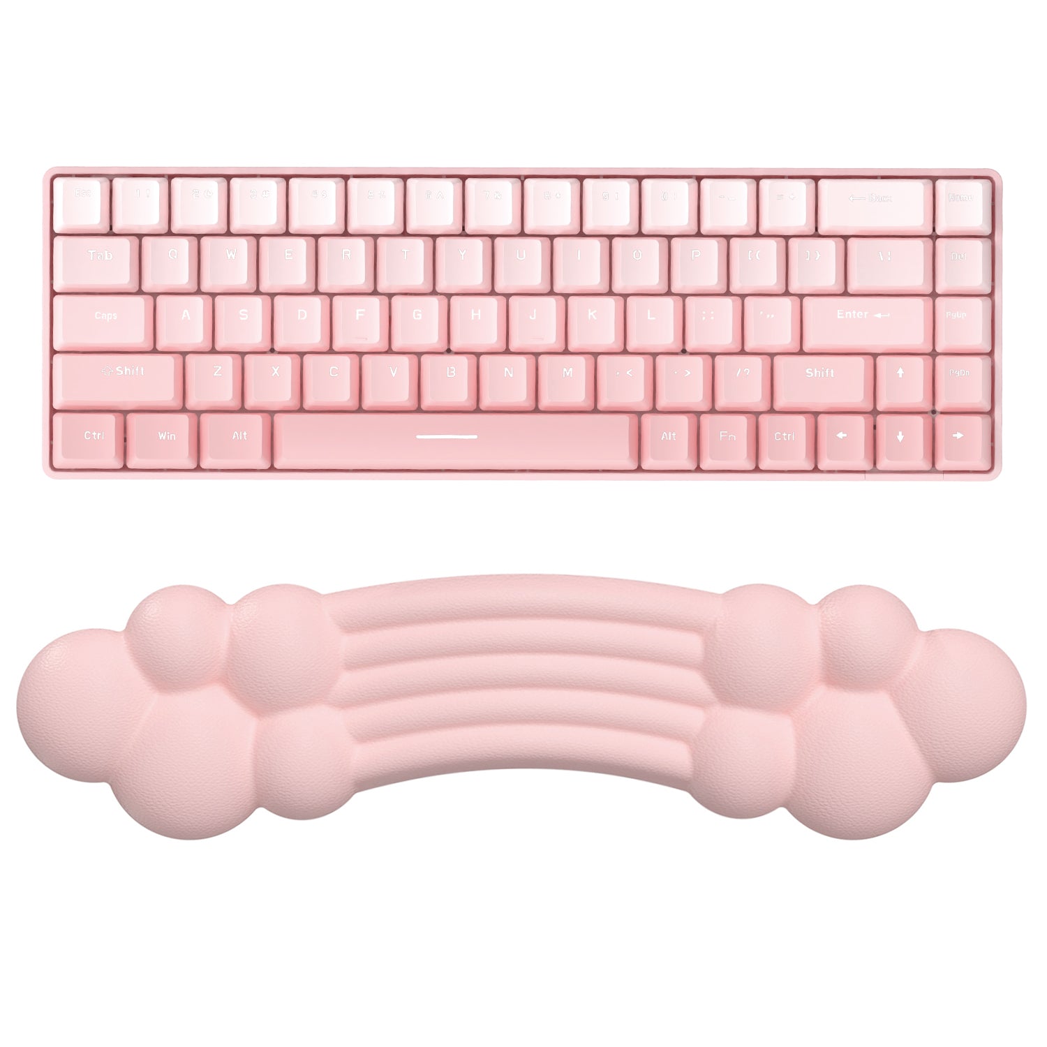 MAMBASNAKE Keyboard Cloud Wrist Rest, Memory Foam, Non-Slip Base for Typing Pain Relief, Ergonomic Wrist Support for Home Office